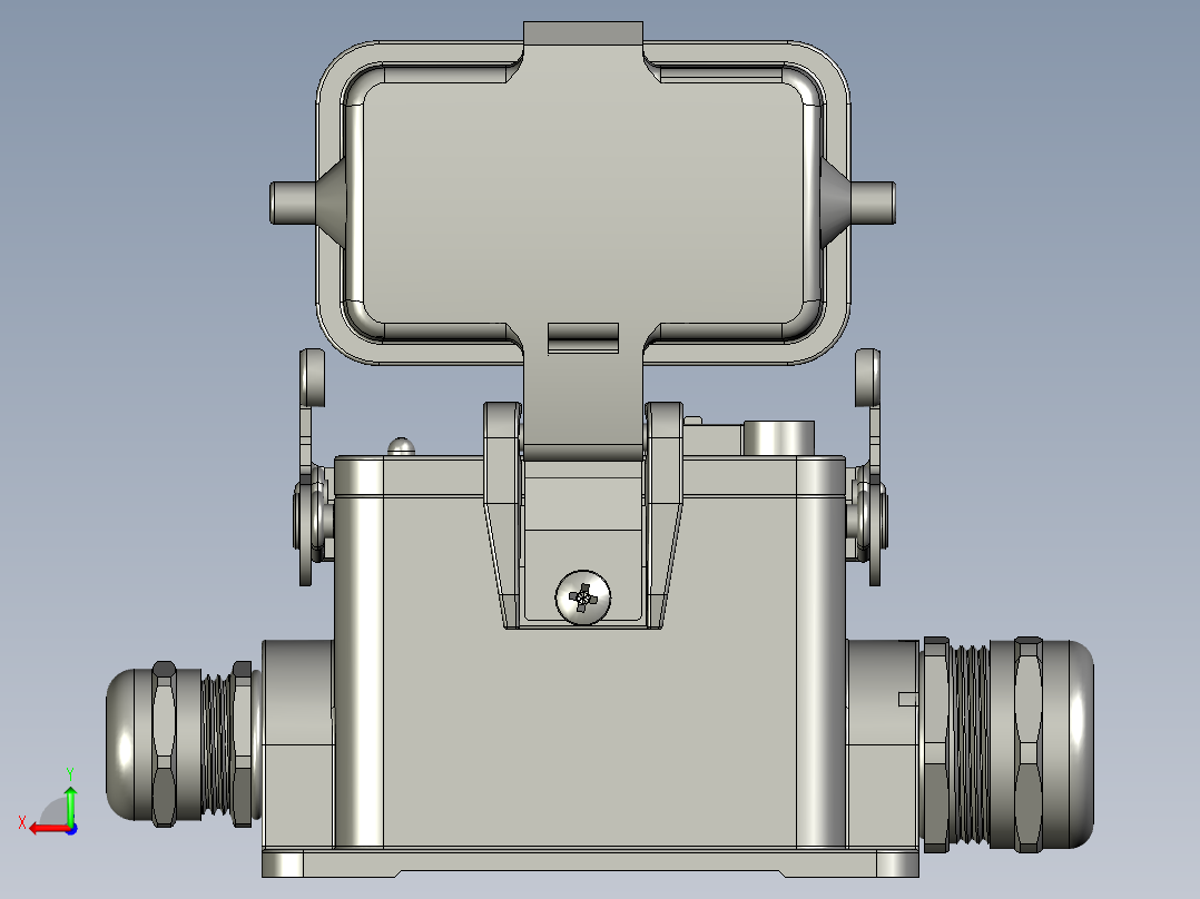 H10B公插头后视图