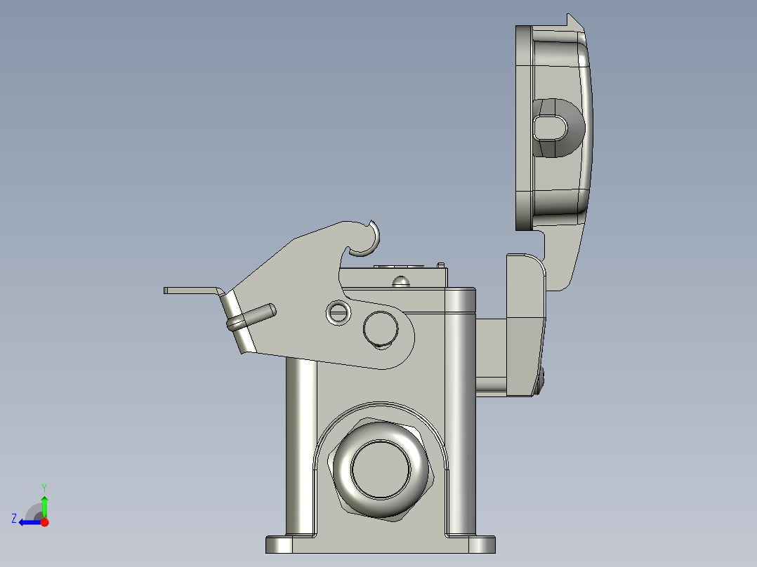 H10B公插头右视图