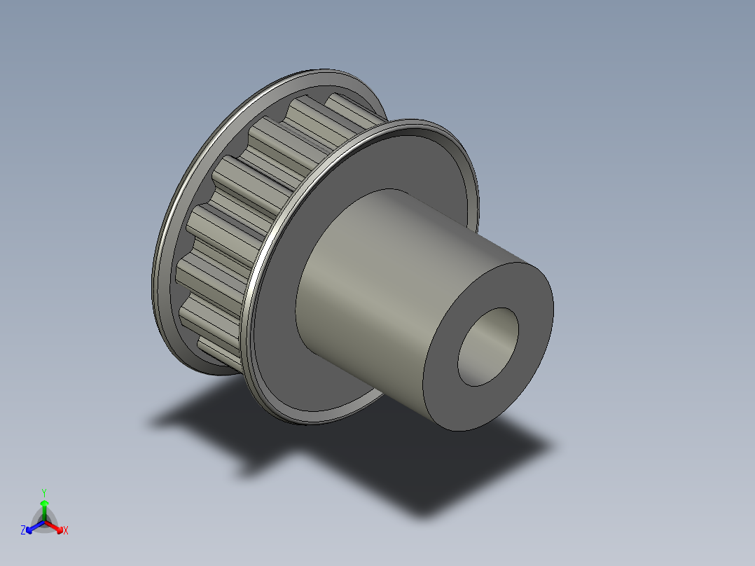 梯形齿同步带轮GB_T11361-2008_15-XL-104X7X15X25LR