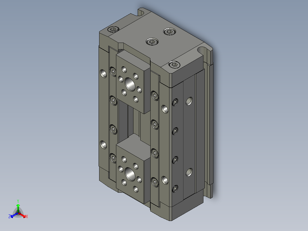 手指气缸HFD12X25主视图