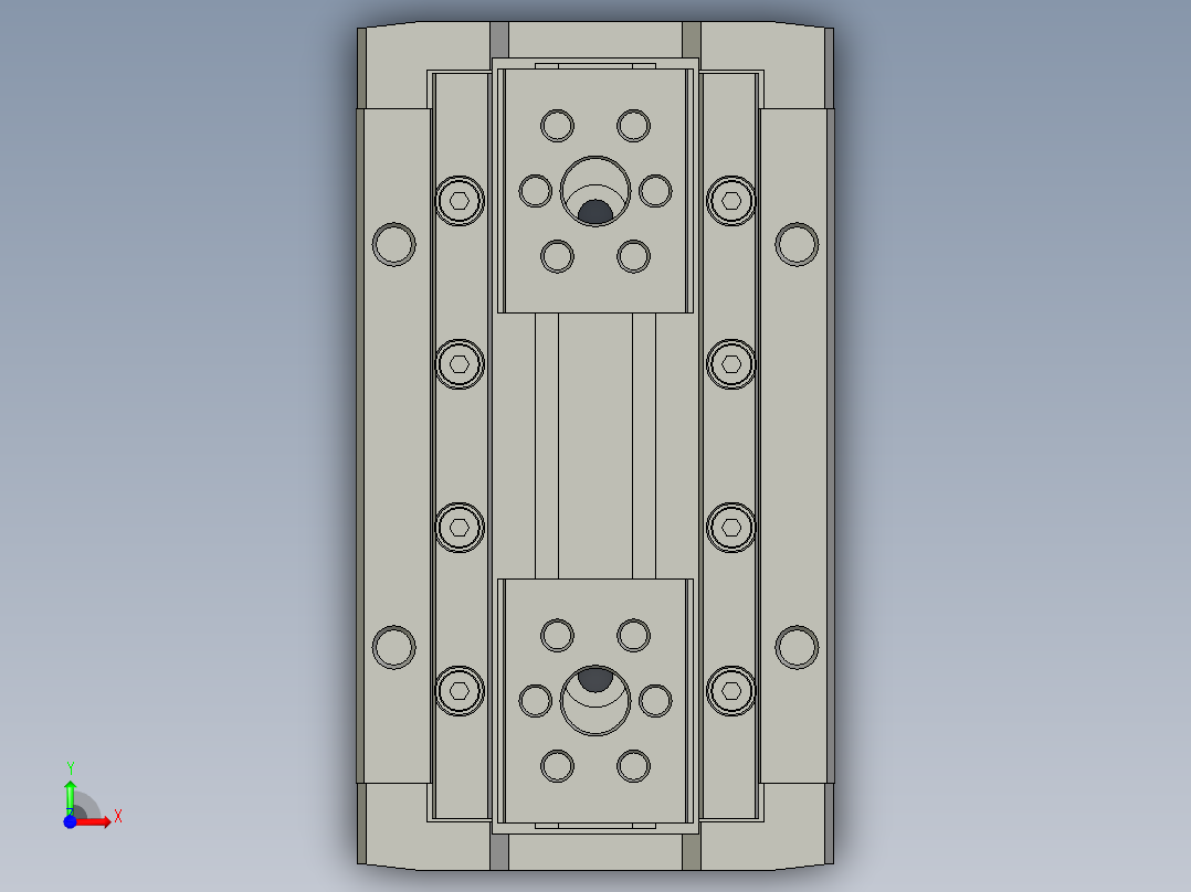 手指气缸HFD12X25前视图