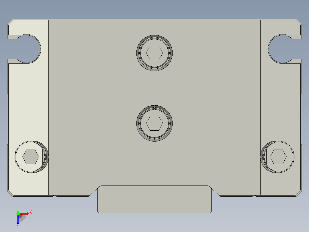 手指气缸HFD12X25俯视图