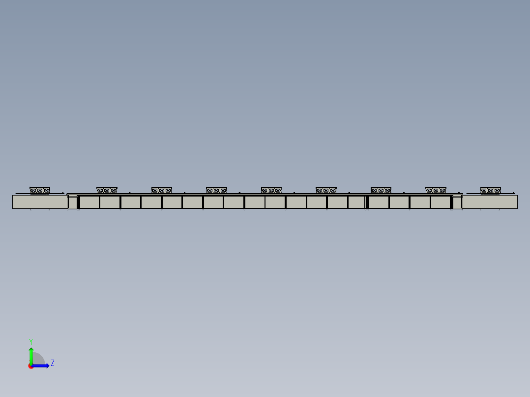DXLF4901前段倍速链24米24九段OM左视图