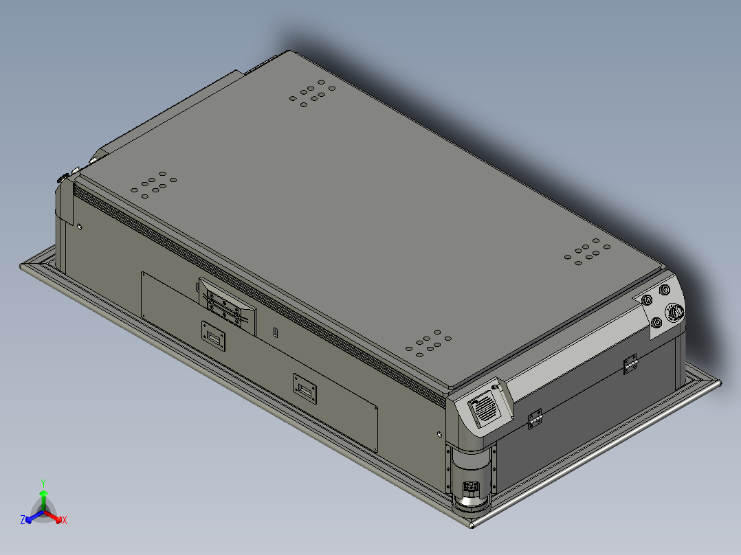 小车叉车仓库搬运设备AMR小车主视图