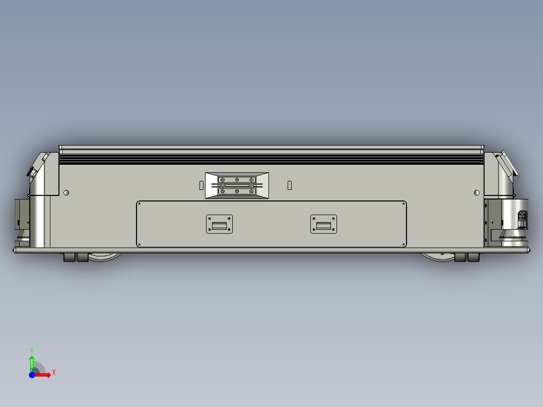 小车叉车仓库搬运设备AMR小车前视图