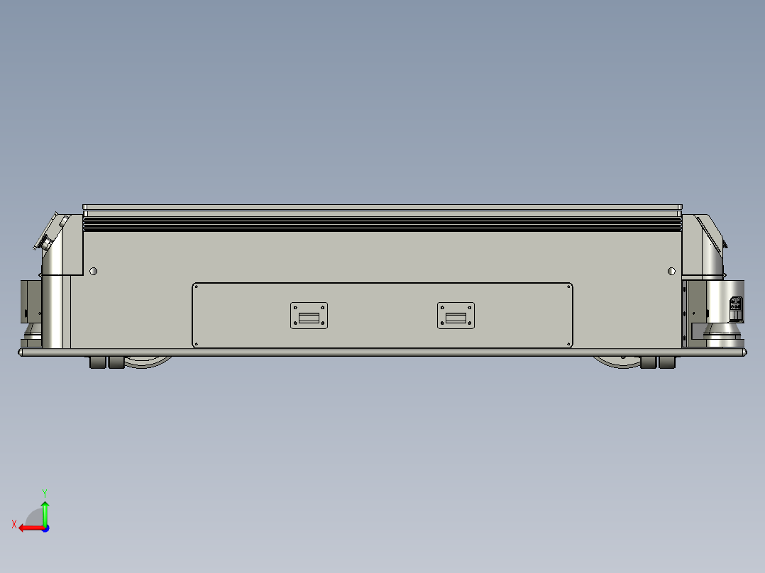 小车叉车仓库搬运设备AMR小车后视图