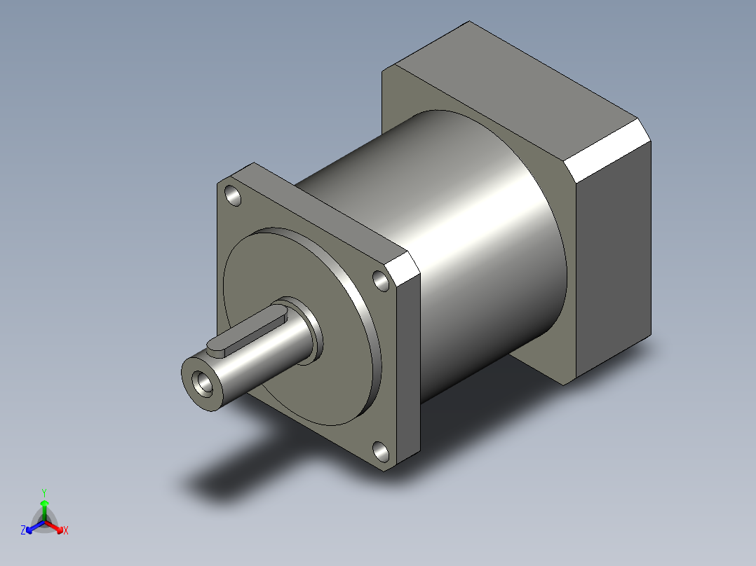 钏匣减速机PF60L1-3-P2-S2-14-30-50-70-M5主视图