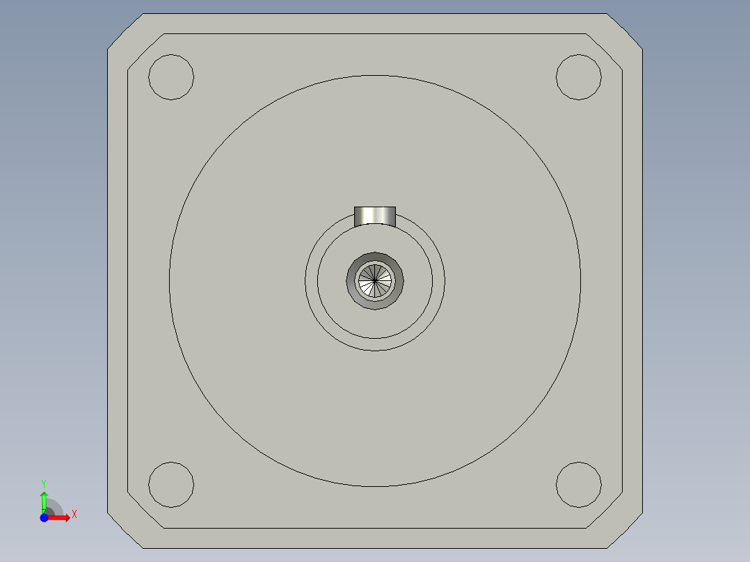 钏匣减速机PF60L1-3-P2-S2-14-30-50-70-M5前视图