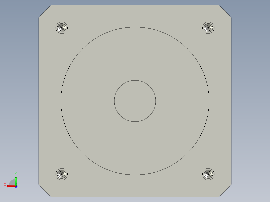 钏匣减速机PF60L1-3-P2-S2-14-30-50-70-M5后视图