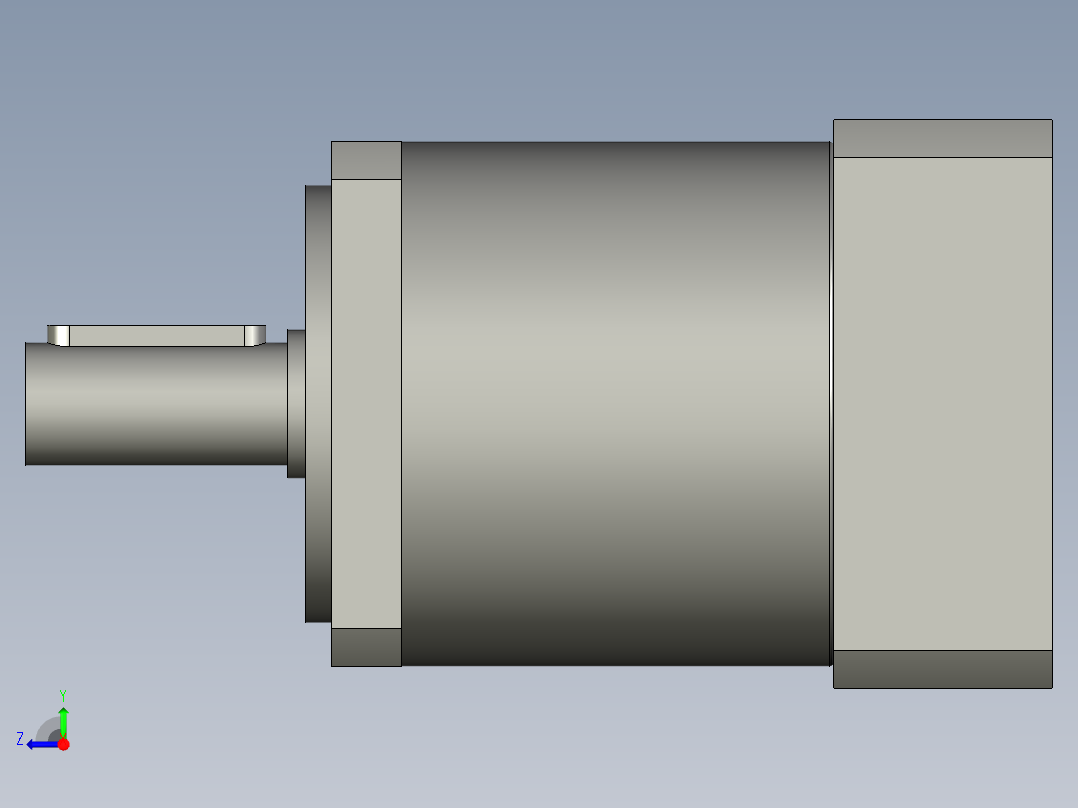 钏匣减速机PF60L1-3-P2-S2-14-30-50-70-M5右视图