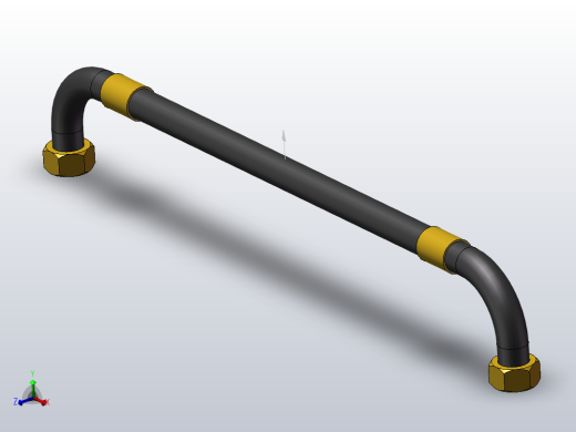 锥密封双90°棉线编织胶管总成A型_32A-1000