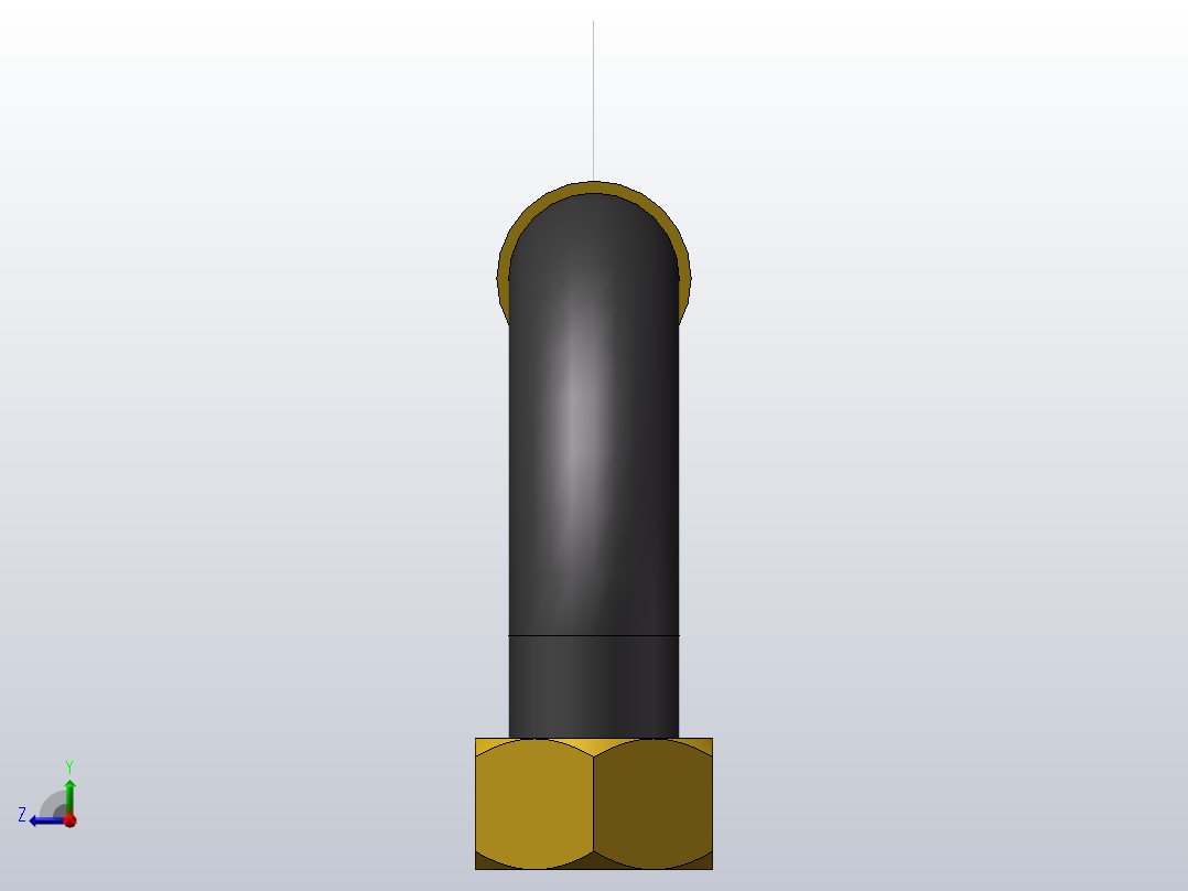 锥密封双90°棉线编织胶管总成A型_32A-1000右视图