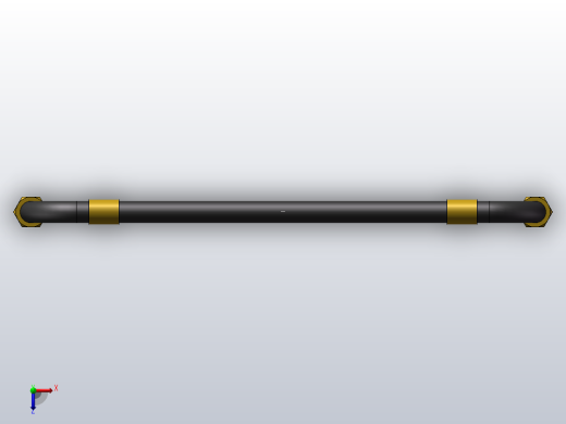 锥密封双90°棉线编织胶管总成A型_32A-1000俯视缩略图