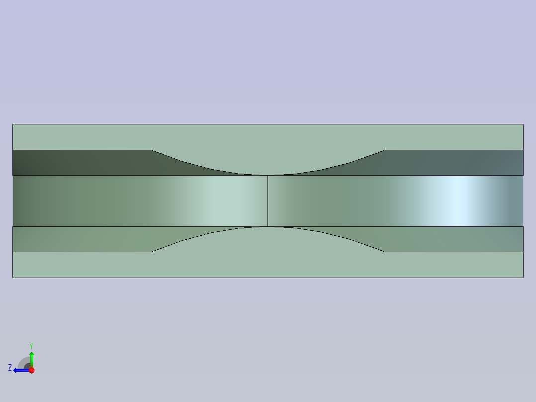 散热器风扇 stp右视图