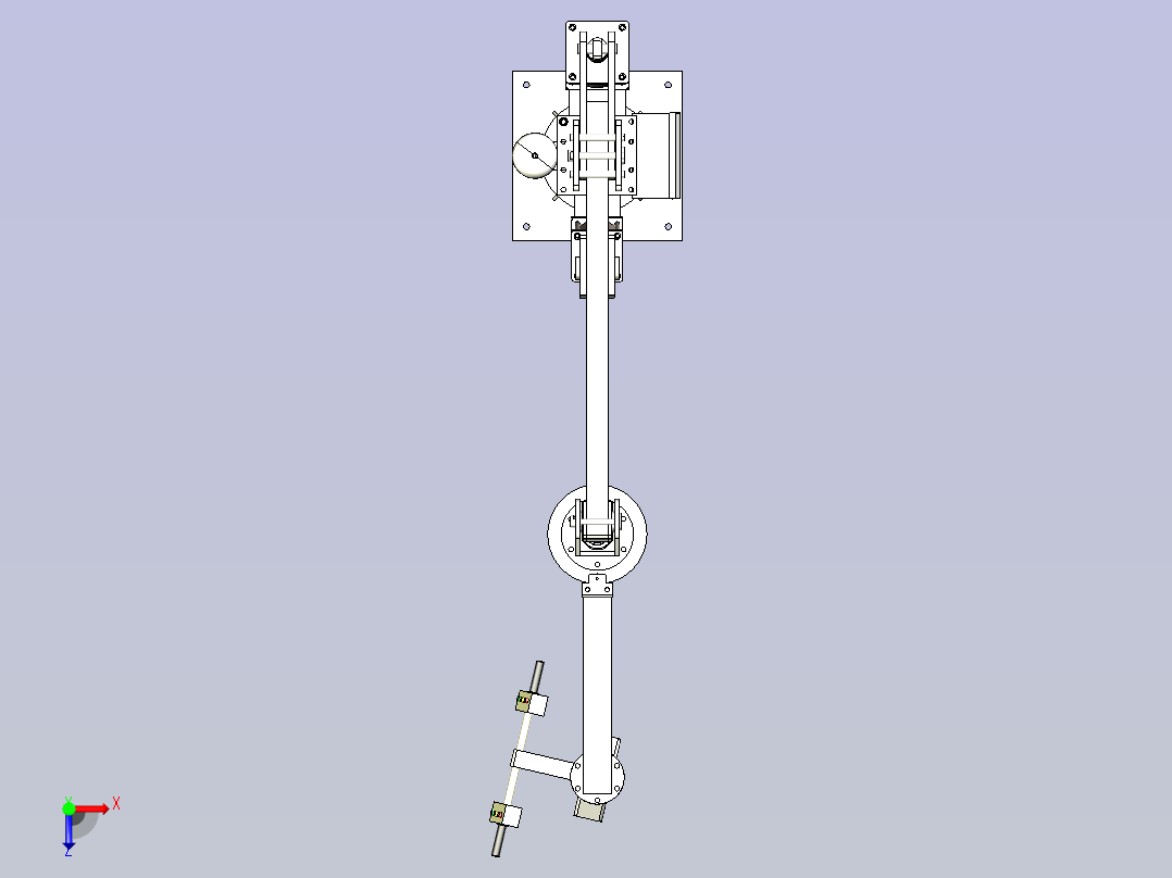 立柱式助力机械手俯视图