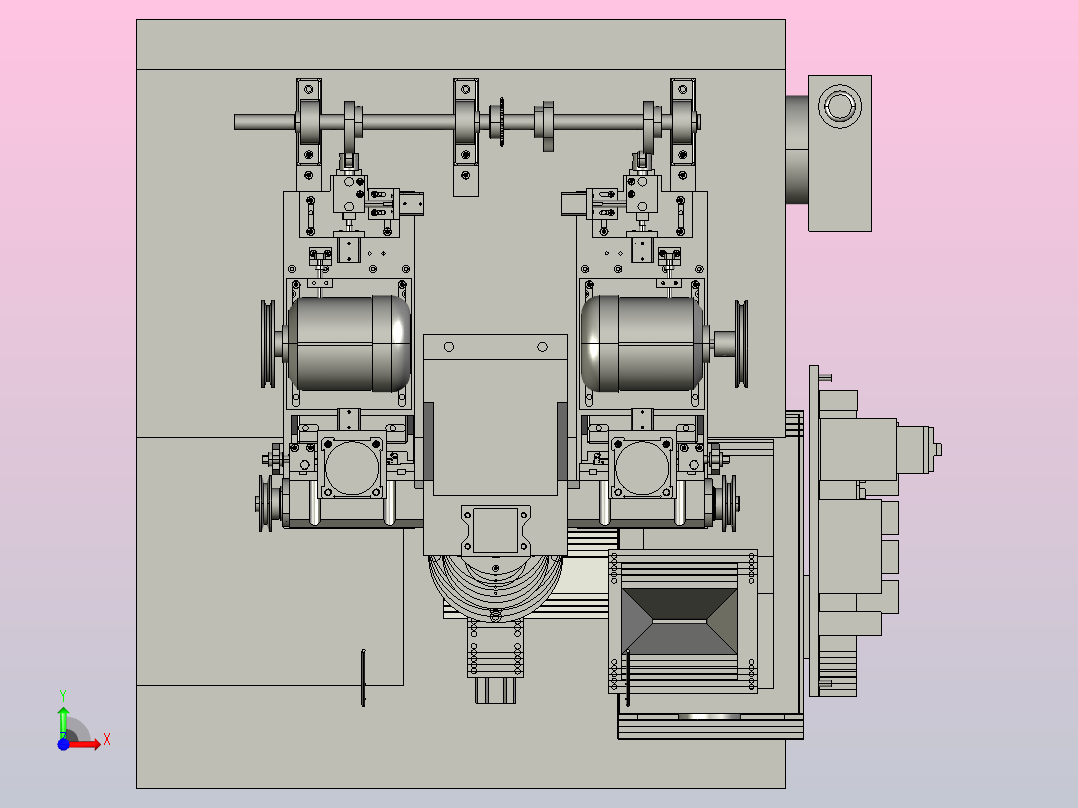 齿轮制造设备前视图