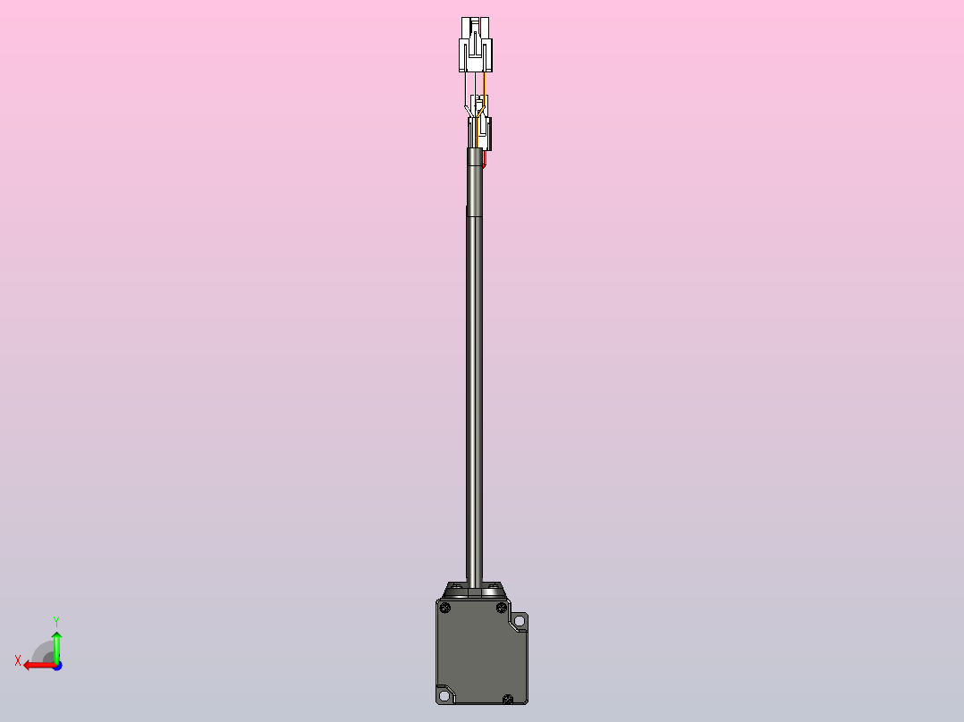 100W_键槽 不带刹车 带油封 增量伺服电机 (2)后视图