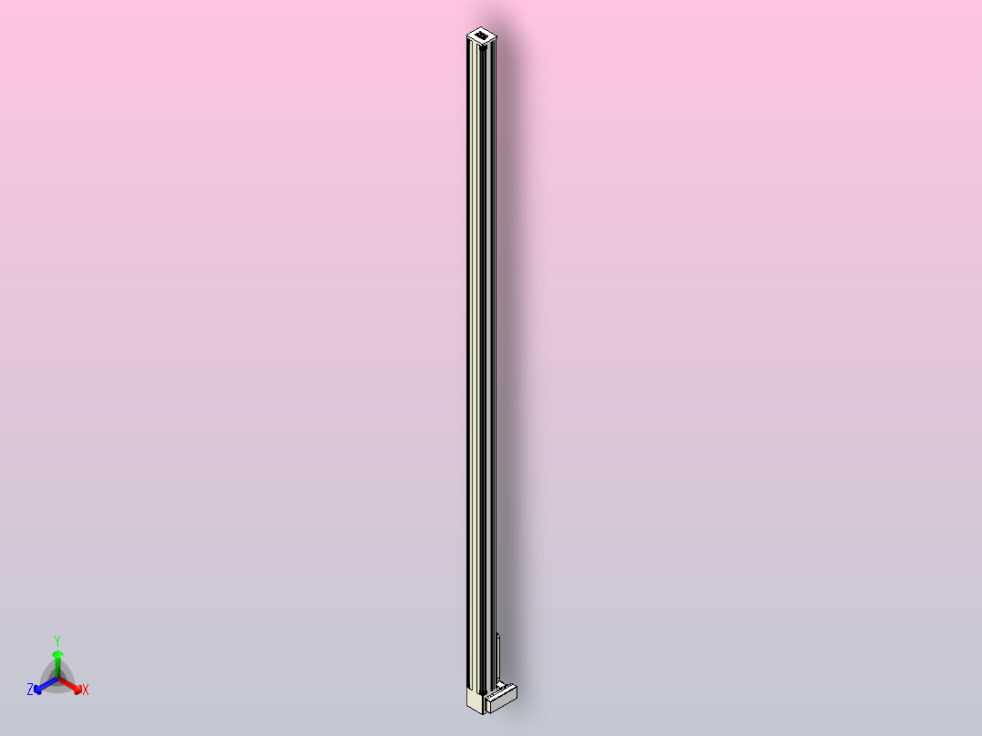 伺服电机集成皮带传动直线执行器TPA-OCB-140-256-L4250-LU-P75-N3主视图