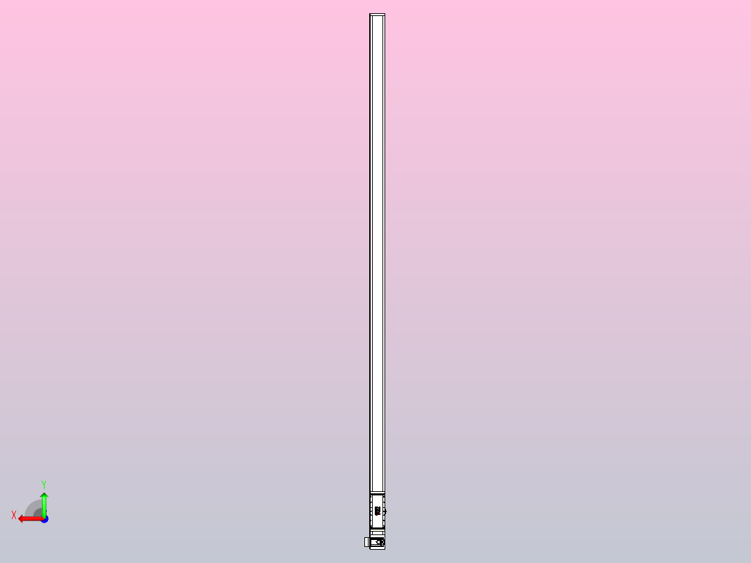 伺服电机集成皮带传动直线执行器TPA-OCB-140-256-L4250-LU-P75-N3后视图