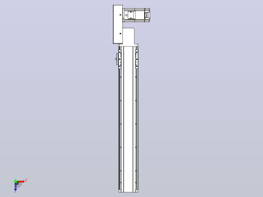 皮带直线轴半封闭可选导轨TPA-HNB-85D-90-L450-MR-Y-P20-N3俯视缩略图
