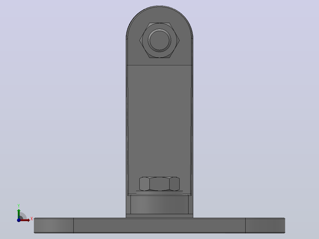 MWP户外二片矩形母线固定金具(立放式)[MWL-202]前视图