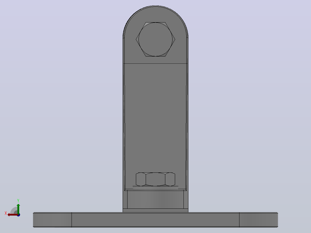 MWP户外二片矩形母线固定金具(立放式)[MWL-202]后视图