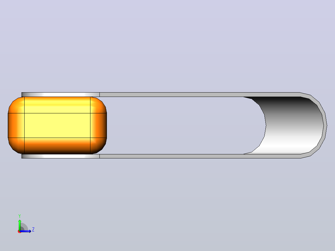 USB 闪存驱动器左视图