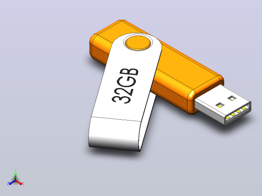 USB 闪存驱动器正等轴测缩略图