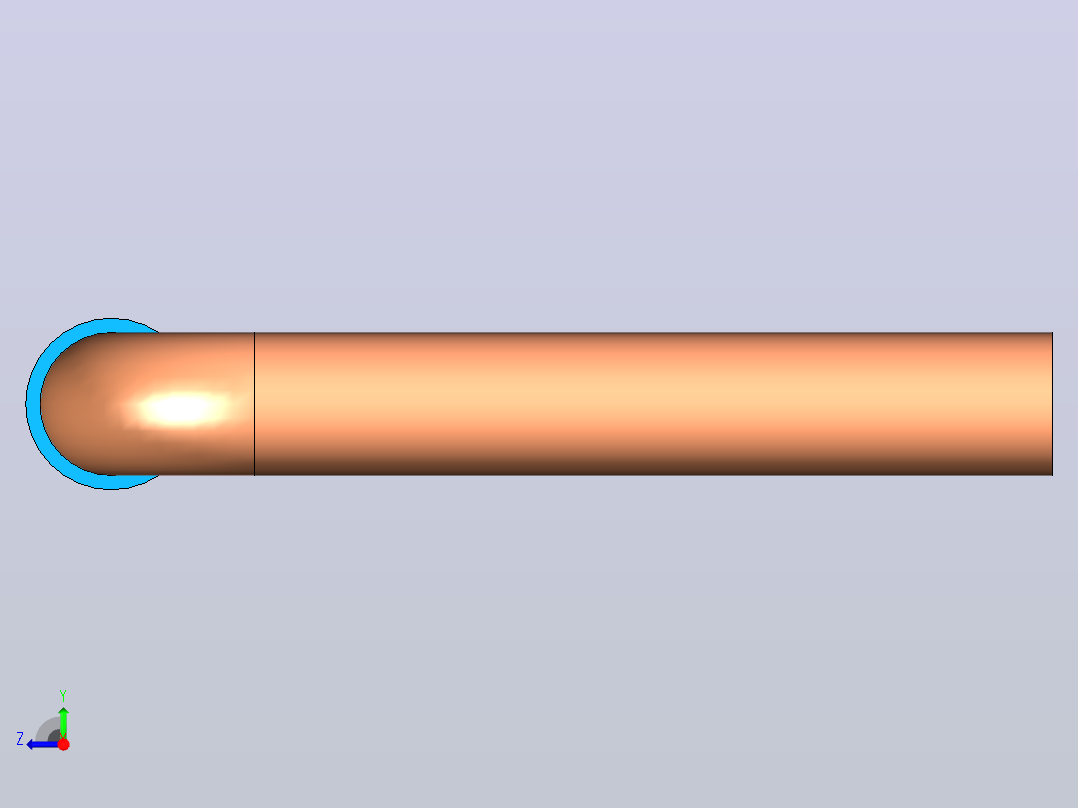 插头连接器Wirebridge_6.0xD0.6mm右视图