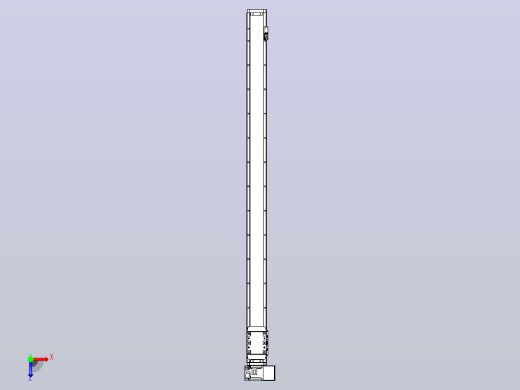机器人皮带驱动直线轴TPA-GCB-80-P60-L1250-RU-M20-N3俯视缩略图