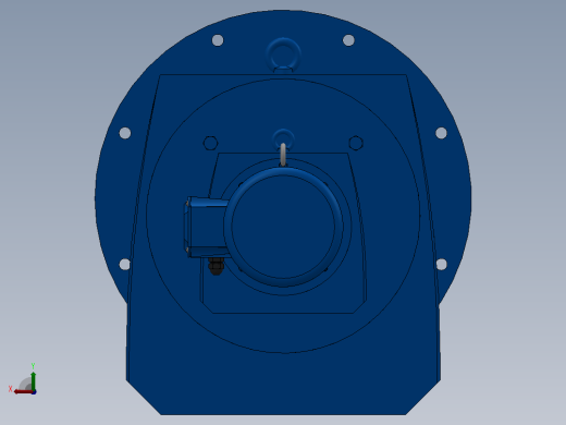 RF137R77法兰轴伸式组合型斜齿轮减速机RF137R77-Y0.55-4P-80-M1-0°-Φ450后视缩略图