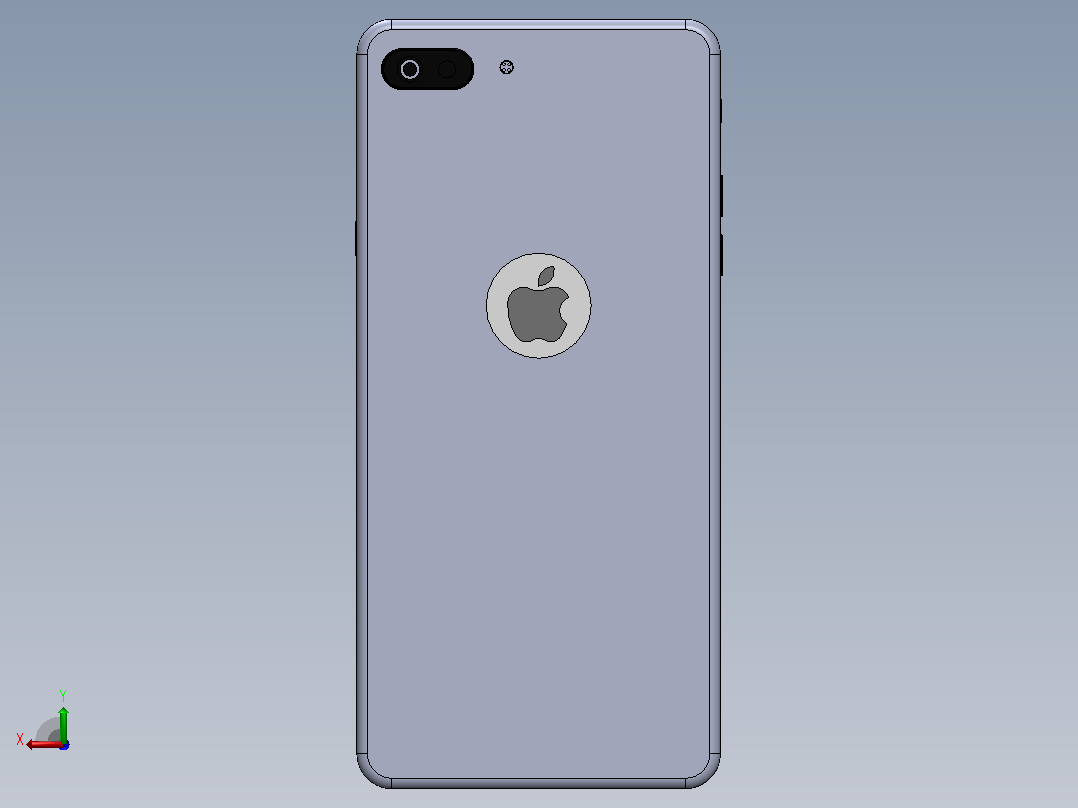 iPhone 7模型后视图