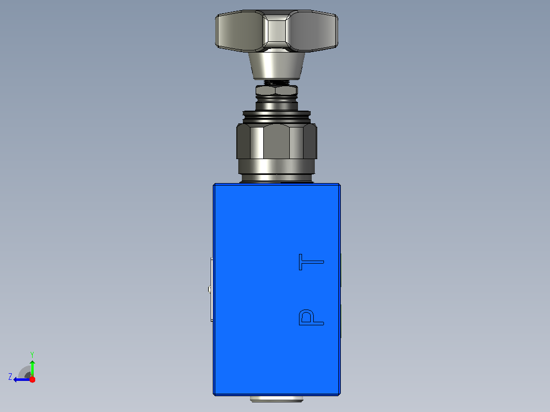 DBDH10P-1XJ直动型板式溢流阀右视图