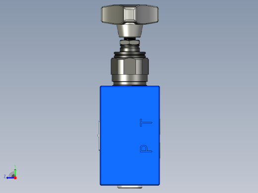 DBDH10P-1XJ直动型板式溢流阀右视缩略图