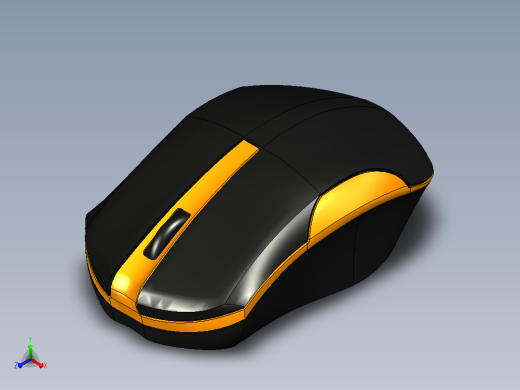 A4-技术鼠标型号G3-200N-12正等轴测缩略图