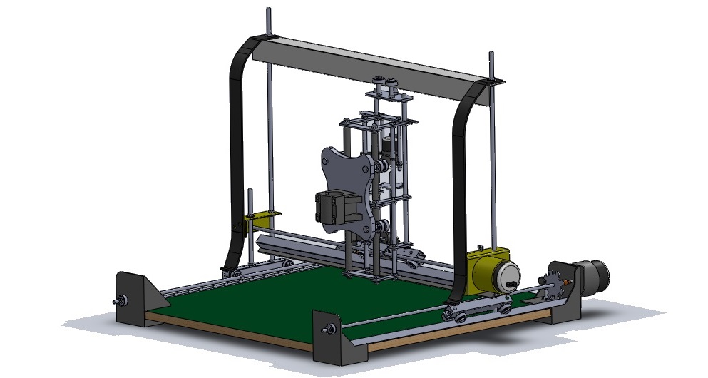 简易小型桌面CNC结构
