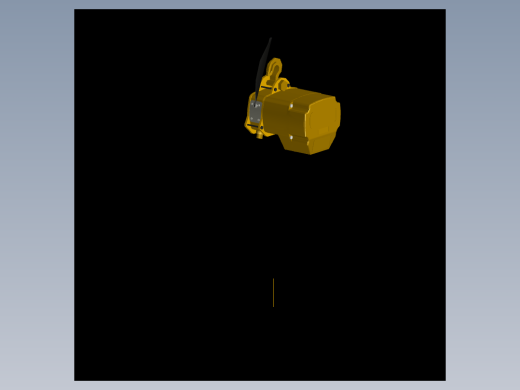 Hoist 500kg电动葫芦起重机3D数模图纸 AUTOCAD设计 dwg格式