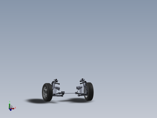 轿车前悬挂3D模型