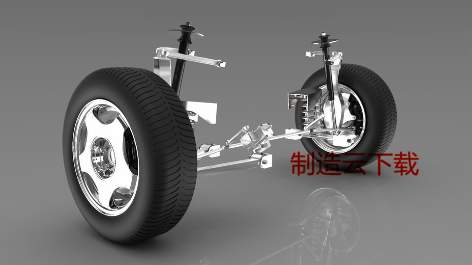 轿车前悬挂3D模型