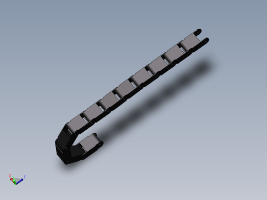 普通拖链3D模型