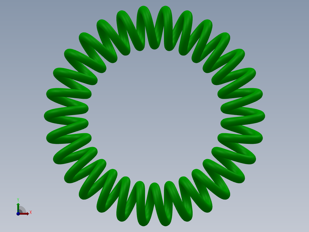 圆形弹簧3D模型