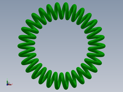 圆形弹簧3D模型