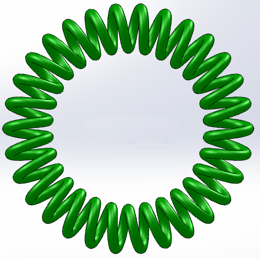 圆形弹簧3D模型