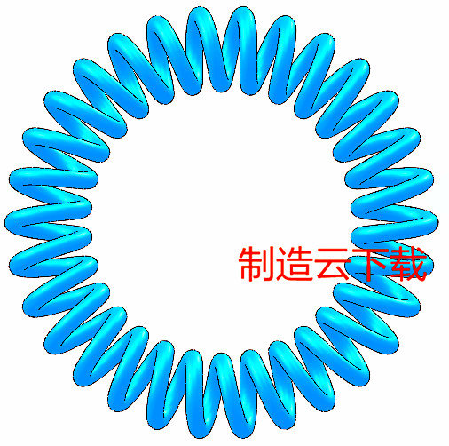 圆形弹簧3D模型缩略图