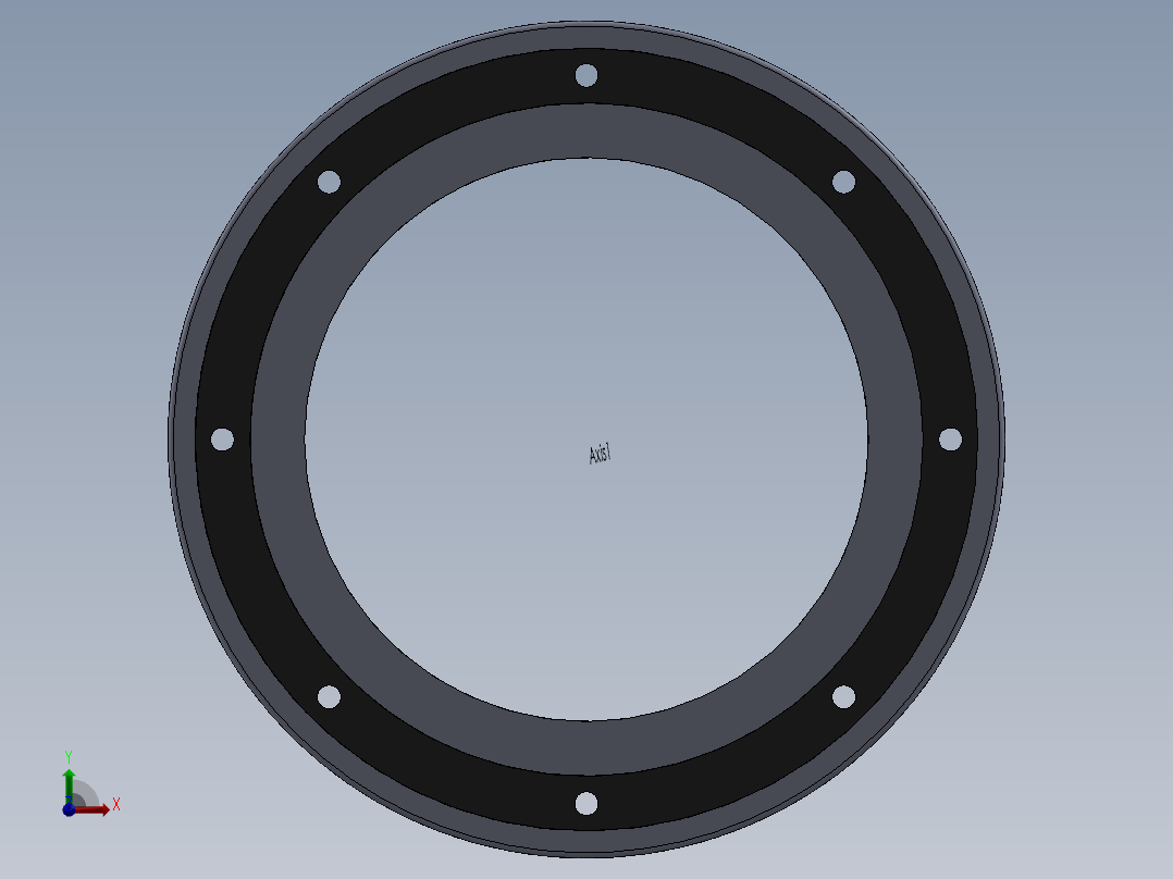 抽水器轮叶保护环前视图