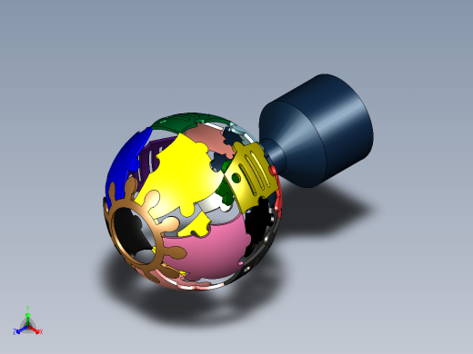 智慧球正等轴测缩略图