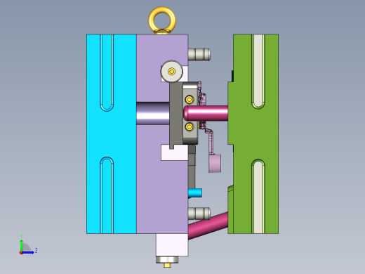 压铸模左视缩略图