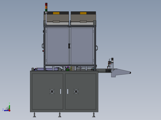 全自动组装机三维模型设计右视缩略图