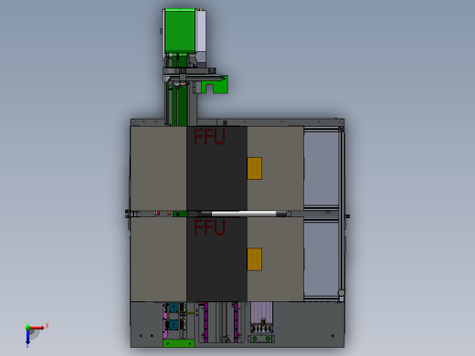 全自动组装机三维模型设计俯视缩略图