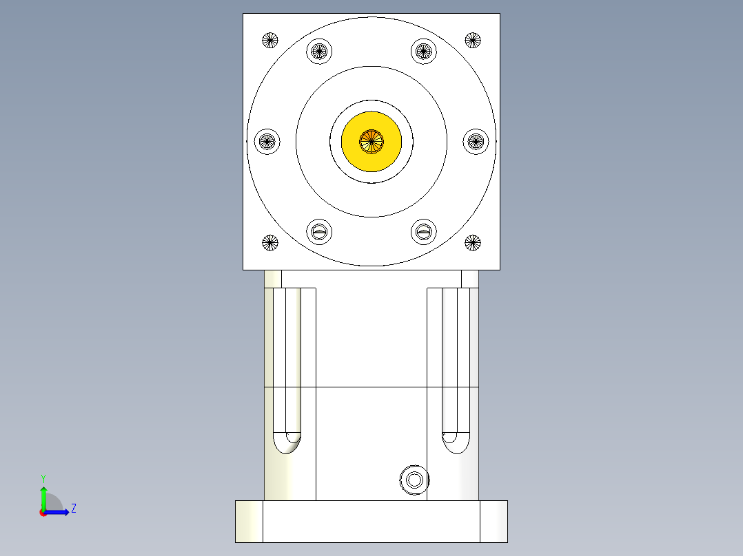 换向器PW170单轴 PGH142-L1 35-114.3-200-M12.stp左视图